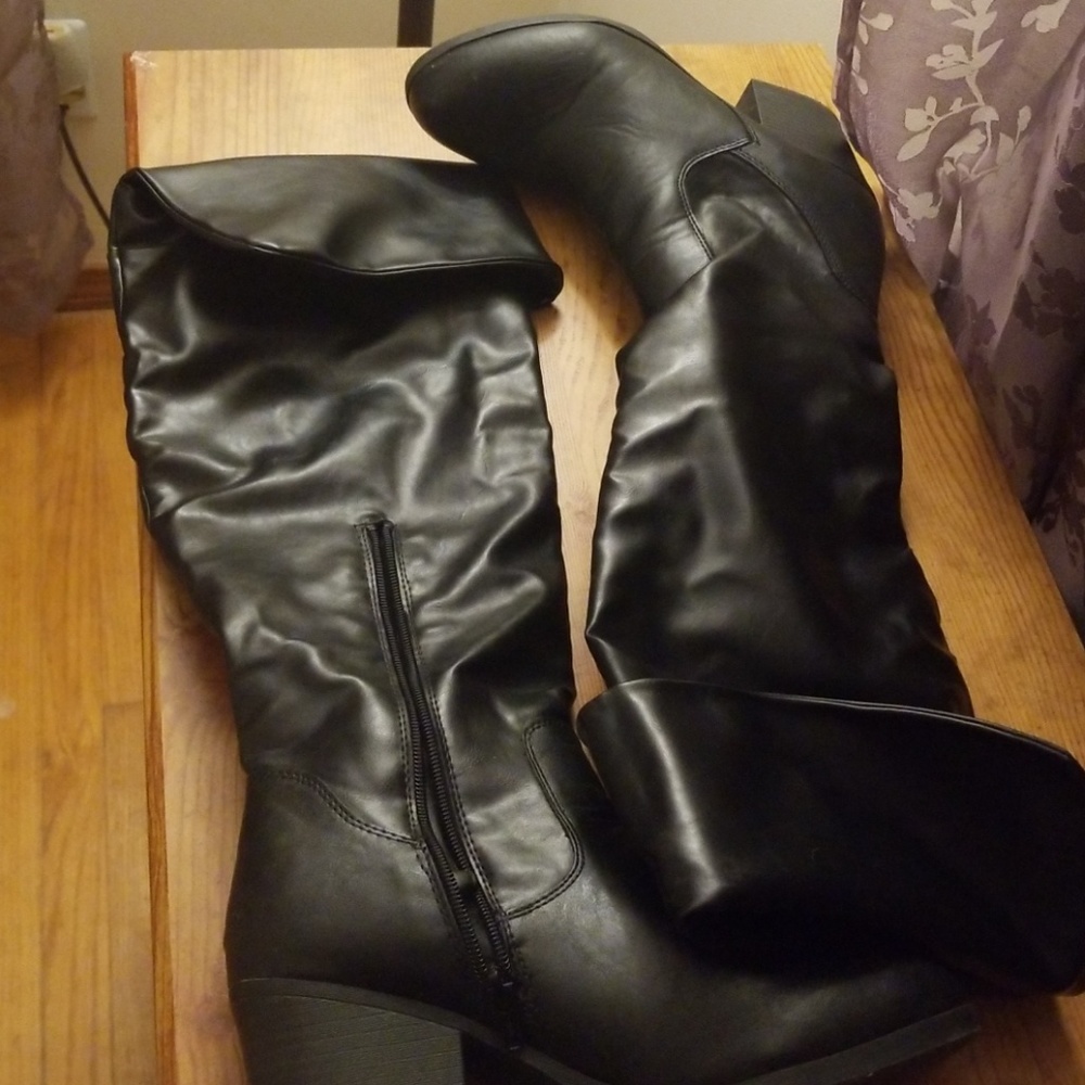 High black boots